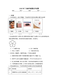 2025年广东高考真题化学试题（附答案解析）