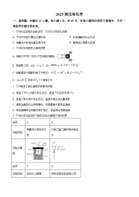 精品解析：2025年高考湖北卷化学高考真题解析（参考版）