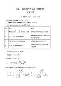 黑龙江省双鸭山市第一中学2024-2025学年高二下学期6月月考化学试卷（Word版附答案）