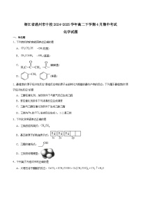 浙江省温州市十校联合体2024-2025学年高二下学期期中联考化学试题（Word版附答案）