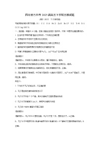 【化学】四川省巴中市2025届高三下学期三模试题（解析版）