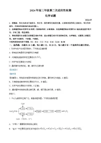 山东省青岛市2024届高三下学期二模化学试卷（Word版附解析）