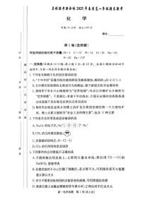 湖南省炎德英才名校联考联合体2024-2025学年高一下学期期末联考化学试题（扫描版附解析）