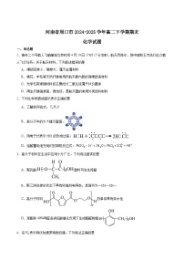 河南省周口市2024-2025学年高二下学期6月期末摸底考试 化学 Word版含答案含答案解析