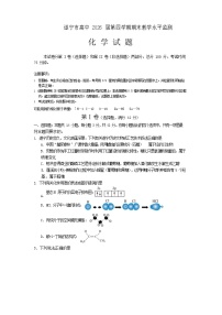 四川省遂宁市2024-2025学年高二下学期期末考试化学试卷