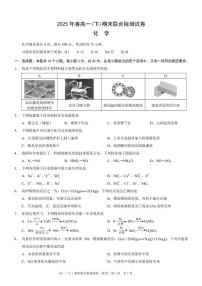 重庆市部分学校2024-2025学年高一下学期7月期末联合检测化学试卷（PDF版附解析）