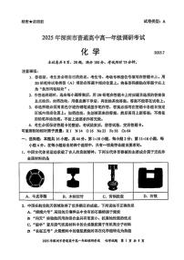 广东省深圳市2024-2025学年高一下学期期末考试化学试卷（PDF版附答案）