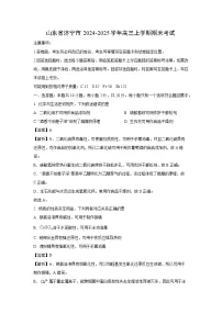 山东省济宁市2024-2025学年高三上学期期末考试化学试卷（解析版）