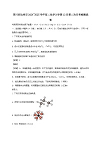 四川省达州市2024_2025学年_高二化学上学期12月第二次月考检测试卷[有解析]