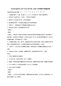 四川省宜宾市2024_2025学年_高二化学上学期期中检测试卷[有解析]