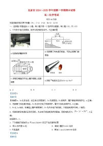 北京市2024_2025学年高二化学上学期期中试卷含解析