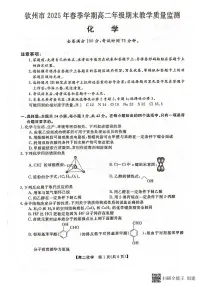 广西钦州市2024-2025学年高二下学期期末考试 化学 PDF版含解析含答案解析