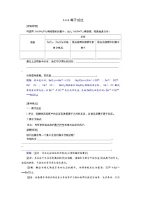 高中化学人教版 (2019)必修 第一册离子反应导学案