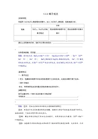 高中化学人教版 (2019)必修 第一册离子反应导学案