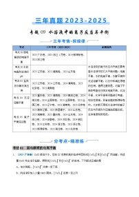 三年（2023-2025）高考化学真题分类汇编：专题09 水溶液中的离子反应与平衡（原卷版）