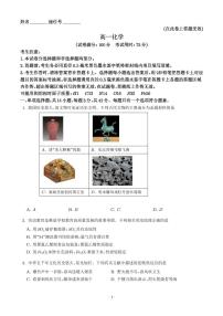 安徽省金榜教育2024-2025学年高一下学期期末考试化学试题（含答案）