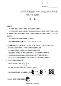 2025届湖南省炎德·英才名校联合体高三上学期开学考-化学试题（含答案）