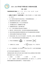长春八中2024-2025学年高一下期末考试化学试卷(含答案及解析)