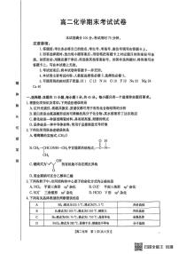 吉林省农安县第十中学2025届新高二下学期7月期末考-化学试题+答案