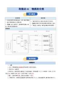 【初高衔接】衔接点01 物质的分类-2025年初升高化学暑假衔接讲练 (通用版)（含答案）