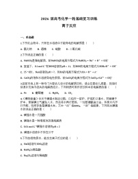 2026届高考化学一轮基础复习训练2 离子反应