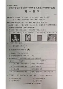 贵州省贵阳市普通高中2024-2025学年高一下学期期末监测化学试卷 （图片版，含答案）含答案解析