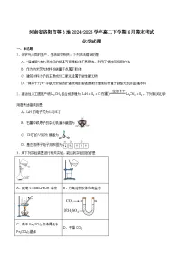 河南省洛阳市等3地2024-2025学年高二下学期6月期末考试化学试题（Word版附答案）
