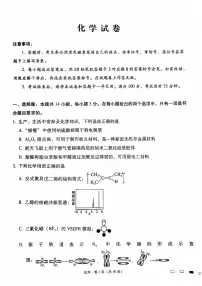 云南师范大学附属中学2024-2025学年高三上学期高考适应性月考（六）化学试卷+答案
