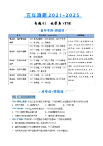 备战2026年高考化学精品试题汇编专题01化学与STSE（Word版附解析）