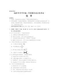 贵州省毕节市2024-2025学年高一下学期7月期末考试化学试卷