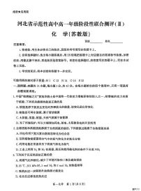 河北省省级示范高中2024-2025学年高一下学期3月联合测评化学试题