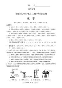 湖南省岳阳市2023-2024学年高二下学期期末考试化学试卷+答案