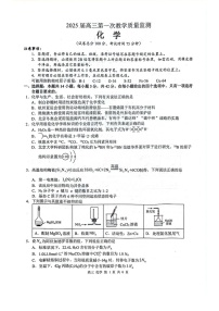 2025届广西玉林市高三下学期第一次教学质监-化学试题（含答案）