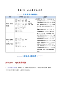 专题28 电化学综合应用（全国通用）-十年（2016-2025）高考化学真题分类汇编（含答案）