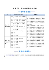 专题58 无机物制备综合实验（全国通用）-十年（2016-2025）高考化学真题分类汇编（含答案）