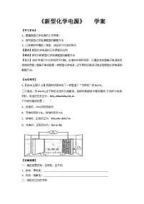 高三化学一轮复习 新型化学电源学案