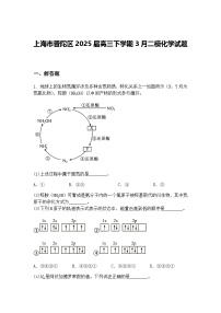 上海市普陀区2025届高三下学期3月二模化学试题（含答案解析）