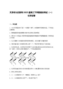 天津市九校联考2025届高三下学期模拟考试（一）化学试卷（含答案解析）