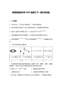 陕西省西安中学2025届高三下一模化学试题（含答案解析）