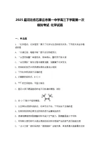 2025届河北省石家庄市第一中学高三下学期第一次模拟考试 化学试题（含答案解析）