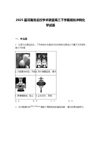 2025届河南省名校学术联盟高三下学期模拟冲刺化学试题（含答案解析）