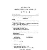 湖北省武汉市2026届高三上学期9月调研考化学试题无答案