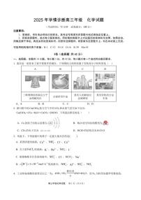 重庆市西北狼教育联盟2026届高三上学期开学学情诊断化学试题+答案