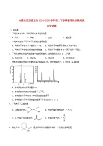 内蒙古巴彦淖尔市2024_2025学年高二化学下学期6月第四次诊断测试