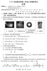 河北省NT20名校联合体2025-2026学年高二上学期入学摸底考试 化学 PDF版含解析含答案解析