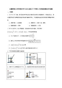 安徽师范大学附属中学2025届高三下学期4月质量检测化学试题（含答案）