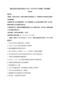 湖北省部分省级示范高中2024~2025学年高二上学期期中测试化学试题（含答案）