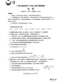 广西示范性高中2026届高三上学期9月联考化学试题（含答案）