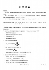 重庆市第八中学2025届高三上学期11月适应性月考（三）-化学试题（含答案）