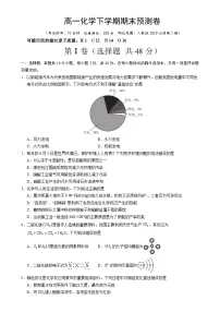 高一化学下学期期末预测卷01（基础达标卷）（原卷版）-A4